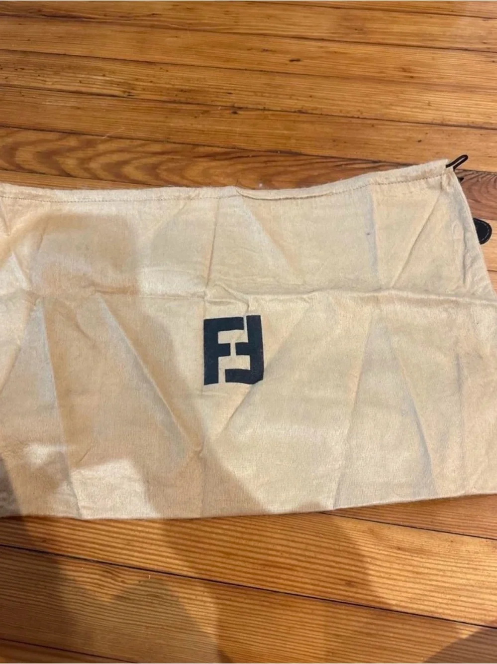 Fendi Black Round Logo Zip portfolio